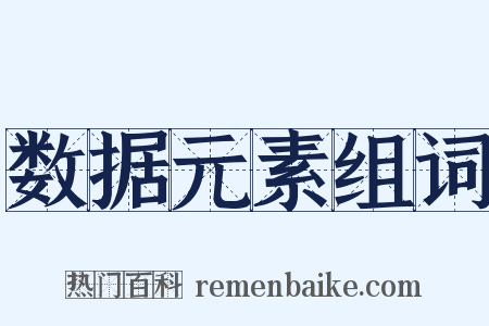 数据元素组词是什么意思的图片